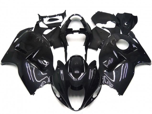 Purchase 1996-2007 Glossy Black Suzuki GSXR 1300 Motorcycle Fairings UK