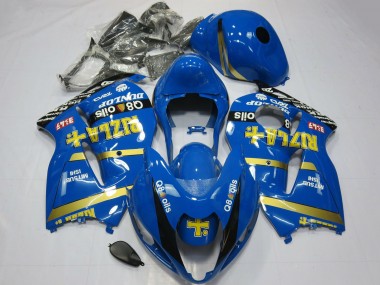 Purchase 1996-2007 Blue Gold Rizla Suzuki GSXR 1300 Motorcycle Fairings UK