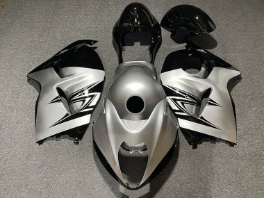 Purchase 1996-2007 Silver Black Suzuki GSXR 1300 Motorcycle Fairings UK