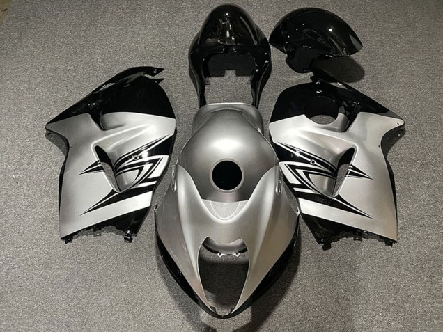 Purchase 1996-2007 Silver Black Suzuki GSXR 1300 Motorcycle Fairings UK