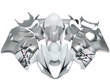 Purchase 1996-2007 Silver White OEM Style Suzuki GSXR 1300 Motorcycle Fairings UK