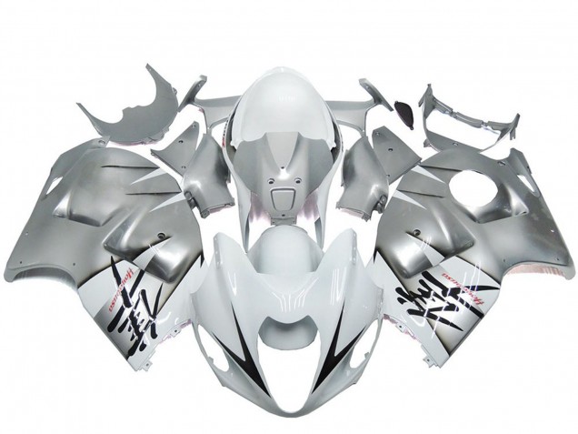 Purchase 1996-2007 Silver White OEM Style Suzuki GSXR 1300 Motorcycle Fairings UK