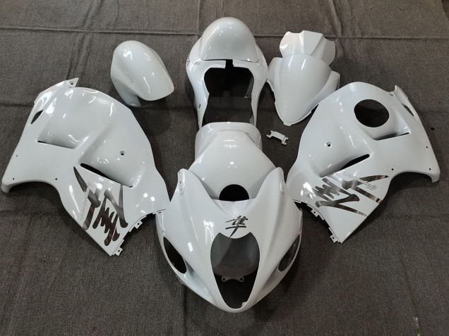 Purchase 1996-2007 White OEM Style with Silver Decals Suzuki GSXR 1300 Motorcycle Fairings UK