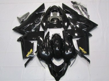 Purchase 2004-2005 Glossy Black Gold Kawasaki ZX10R Motorcycle Fairings UK
