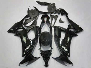 Purchase 2008-2010 Glossy Black Matte Black White Decal Kawasaki ZX10R Motorcycle Fairings UK