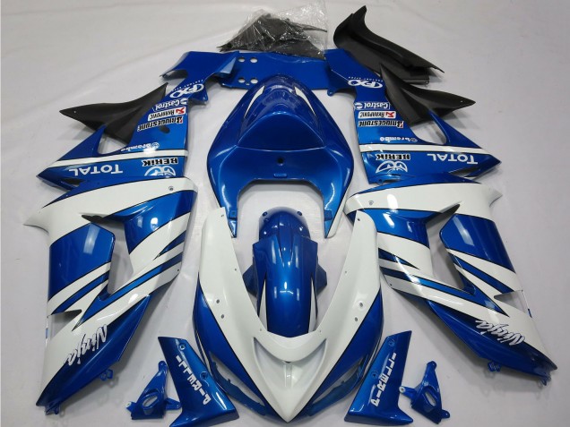 Purchase 2006-2007 Blue White Black Kawasaki ZX10R Motorcycle Fairings UK