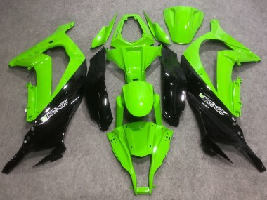 Purchase 2016-2020 Green Glossy Black Kawasaki ZX10R Abs Motorcycle Fairings UK