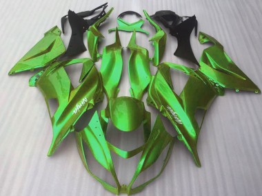 Purchase 2016-2020 Glossy Candy Green Kawasaki ZX10R Motorcycle Fairings UK