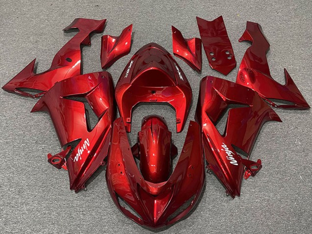 Purchase 2006-2007 Candy Red Kawasaki ZX10R Motorcycle Fairings UK