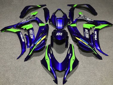 Purchase 2016-2020 Deep Blue Green Trick Star Eva Racing Kawasaki ZX10R Motorcycle Fairings UK