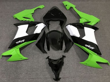 Purchase 2008-2010 Green White Black Kawasaki ZX10R Motorcycle Fairings UK