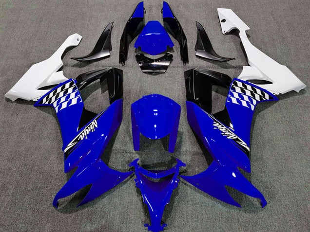 Purchase 2008-2010 White Blue Black Kawasaki ZX10R Motorcycle Fairings UK
