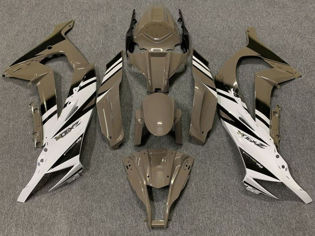 Purchase 2011-2015 Brown White Black Kawasaki ZX10R Motorcycle Fairings UK