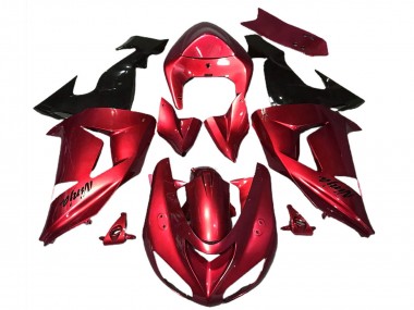 Purchase 2006-2007 Red Glossy Black Kawasaki ZX10R Motorcycle Fairings UK