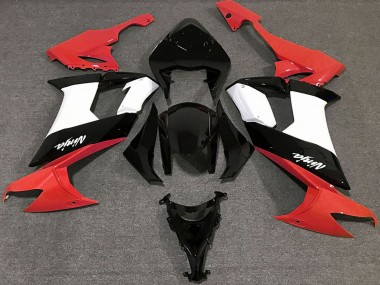 Purchase 2008-2010 Glossy Red Black and White Kawasaki ZX10R Motorcycle Fairings UK