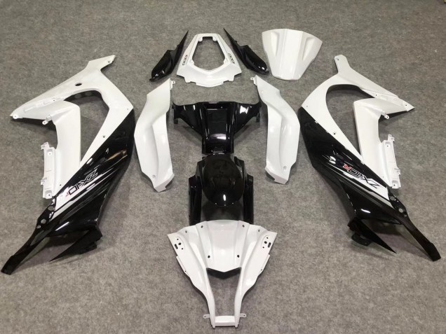 Purchase 2011-2015 White Glossy Black Kawasaki ZX10R Motorcycle Fairings UK