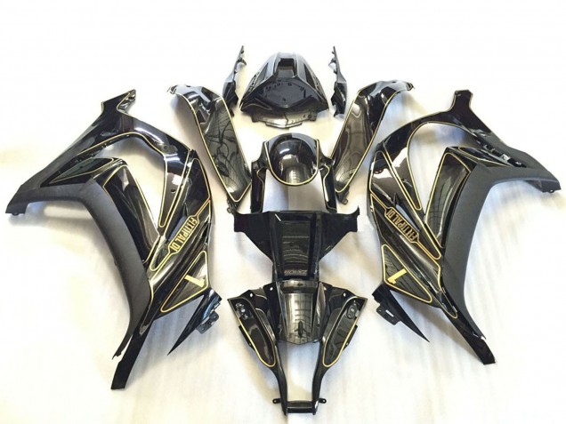 Purchase 2011-2015 Silver Glossy Black Matte Black Gold Kawasaki ZX10R Motorcycle Fairings UK