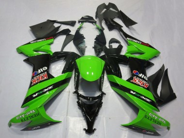 Purchase 2008-2010 Green Black Red Kick Elf Henleys Vent-Axia Kawasaki ZX10R Motorcycle Fairings UK