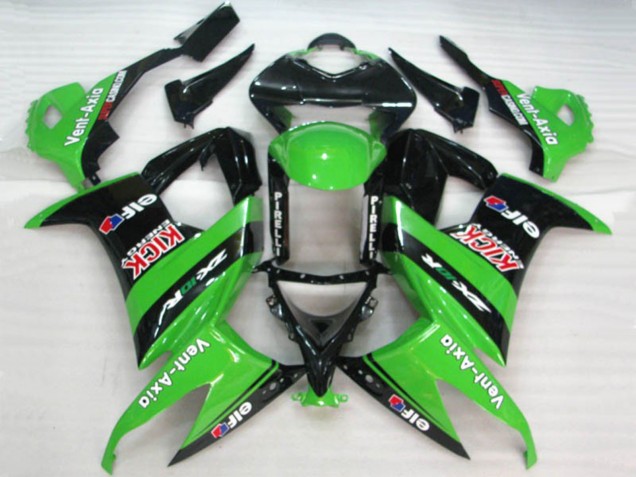 Purchase 2008-2010 Green Black Red Kick Elf Vent-Axia Kawasaki ZX10R Motorcycle Fairings UK