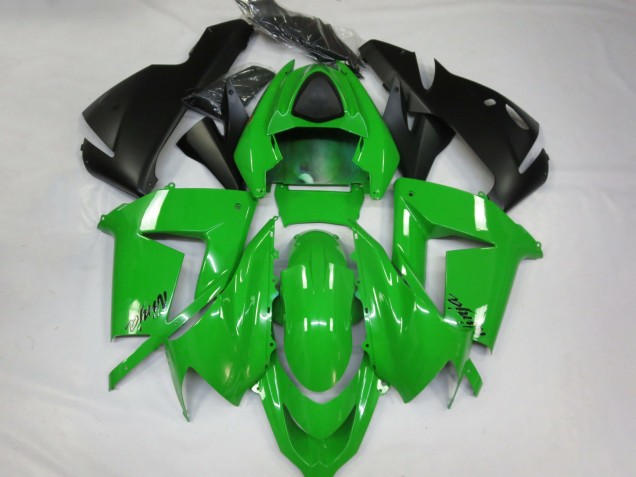 Purchase 2004-2005 Glossy Green Black Kawasaki ZX10R Motorcycle Fairings UK