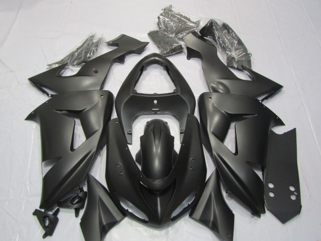 Purchase 2006-2007 Matte Black Kawasaki ZX10R Motorcycle Fairings UK