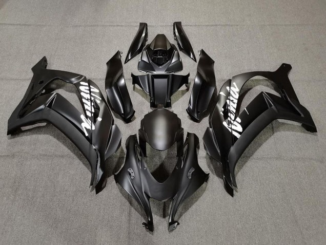 Purchase 2016-2020 Matte Black White Ninja Kawasaki ZX10R Motorcycle Fairings UK
