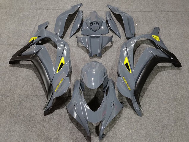 Purchase 2016-2020 Nardo Grey Black Yellow Kawasaki ZX10R Motorcycle Fairings UK