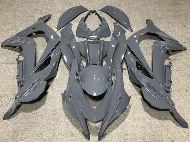 Purchase 2016-2020 Nardo Grey Black Logo Kawasaki ZX10R Motorcycle Fairings UK