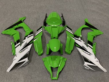Purchase 2011-2015 Green White Glossy Black OEM Style Kawasaki ZX10R Motorcycle Fairings UK