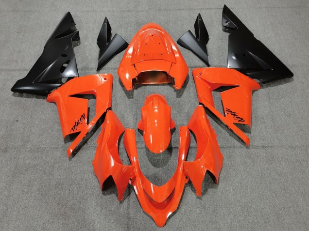 Purchase 2004-2005 Orange Black Kawasaki ZX10R Motorcycle Fairings UK