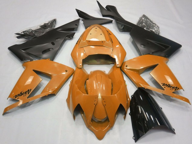 Purchase 2004-2005 Pearl Orange Black Kawasaki ZX10R Motorcycle Fairings UK
