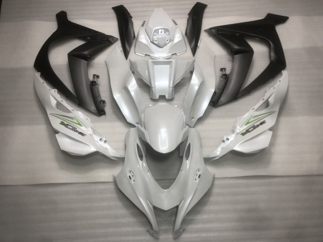 Purchase 2016-2020 Pearl White Black Green Kawasaki ZX10R Motorcycle Fairings UK