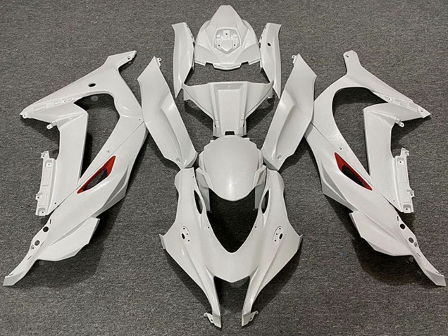 Purchase 2016-2020 Pearl White Red Trim Kawasaki ZX10R Motorcycle Fairings UK
