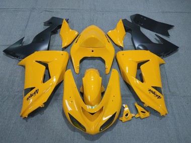 Purchase 2006-2007 Yellow Black Ninja Kawasaki ZX10R Motorcycle Fairings UK