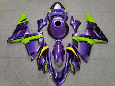 Purchase 2004-2005 Purple Green and Yellow Kawasaki ZX10R Motorcycle Fairings UK