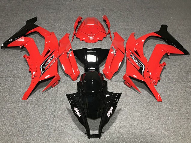 Purchase 2011-2015 Red Glossy Black Kawasaki ZX10R Motorcycle Fairings UK