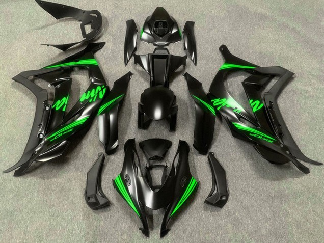 Purchase 2016-2020 Matte Black Green Ninja Kawasaki ZX10R Motorcycle Fairings UK