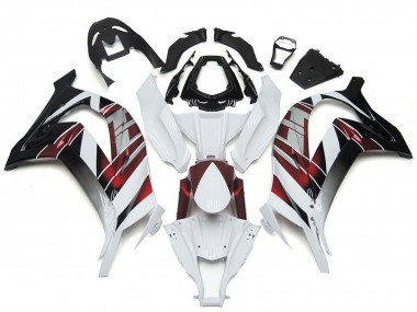 Purchase 2016-2020 White Red Black Kawasaki ZX10R Motorcycle Fairings UK