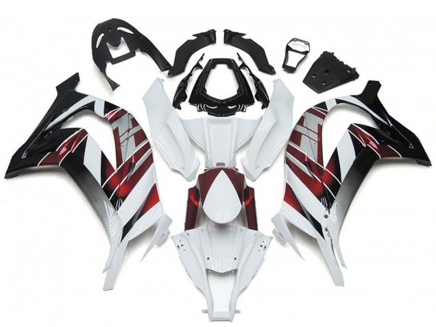 Purchase 2016-2020 White Red Black Kawasaki ZX10R Motorcycle Fairings UK