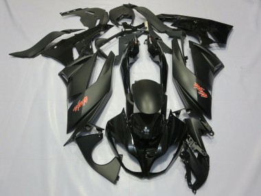 Purchase 2009-2012 Matte Black Glossy Black Red Ninja Kawasaki ZX6R Motorcycle Fairings UK