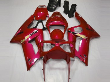 Purchase 2003-2004 Red Kawasaki ZX6R Motorcycle Fairing UK
