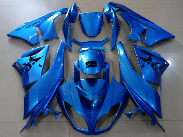 Purchase 2009-2012 Blue Kawasaki ZX6R Motorcycle Fairings UK