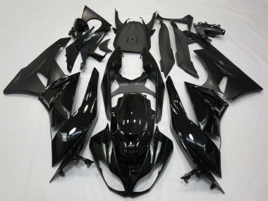 Purchase 2009-2012 Glossy Black Matte Black Kawasaki ZX6R Motorcycle Fairings UK