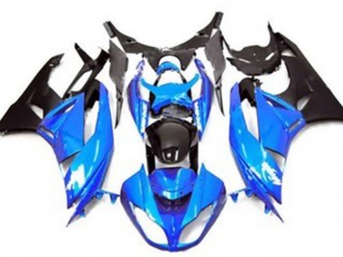 Purchase 2009-2012 Blue Glossy Black Matte Black Kawasaki ZX6R Motorcycle Fairing UK