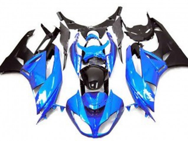 Purchase 2009-2012 Blue Glossy Black Matte Black Kawasaki ZX6R Motorcycle Fairing UK