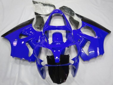 Purchase 2000-2002 Blue Glossy Black Kawasaki ZX6R Motorcycle Fairings UK