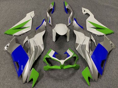 Purchase 2019-2022 White Silver Green Blue Kawasaki ZX6R Motorcycle Fairings UK