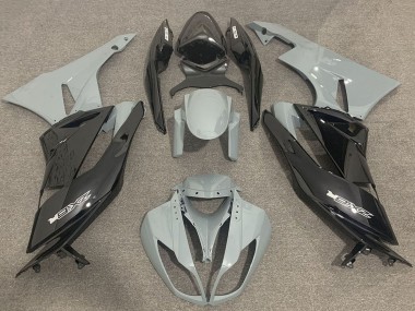 Purchase 2009-2012 Grey Glossy Black Kawasaki ZX6R Motorcycle Fairings UK