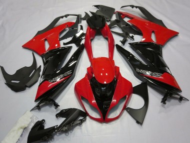 Purchase 2009-2012 Red Glossy Black Kawasaki ZX6R Motorcycle Fairings UK
