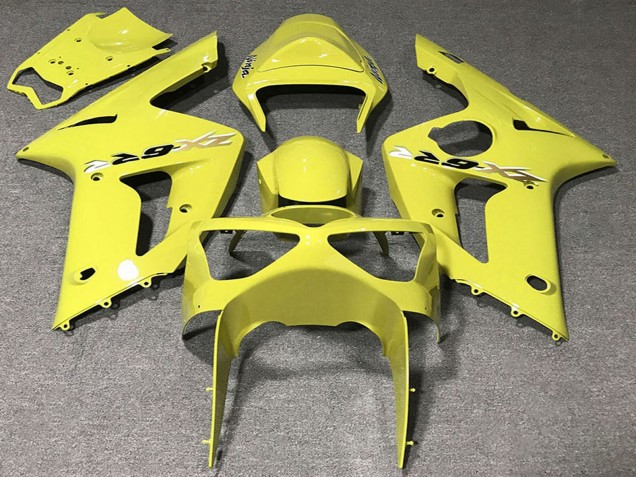 Purchase 2003-2004 Yellow Kawasaki ZX6R Motorcycle Fairings UK